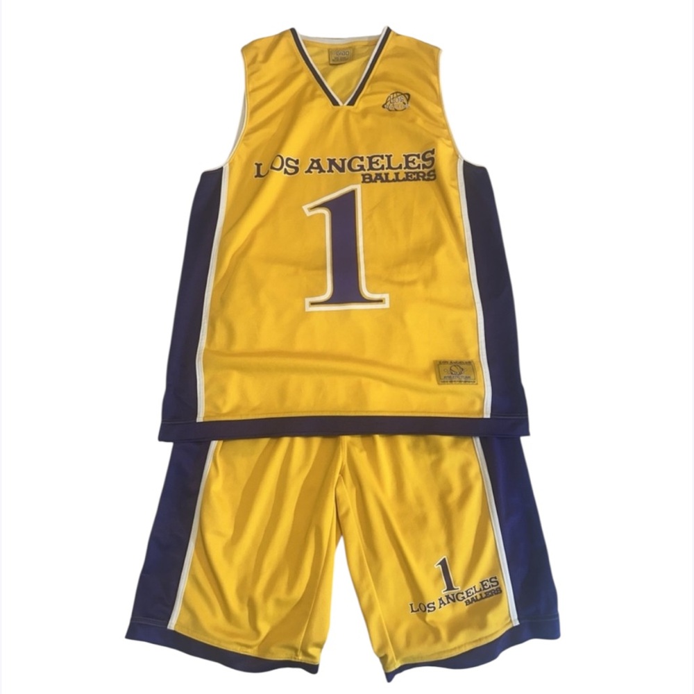 Los Angeles Ballers set size 2XL yellow ‎ Basketball